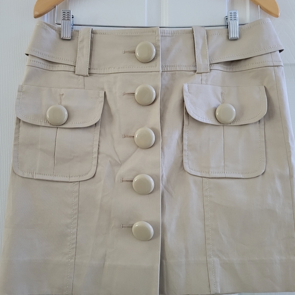 Cynthia Steffe Khaki Mini Skirt size 8 NWT - Picture 2 of 8